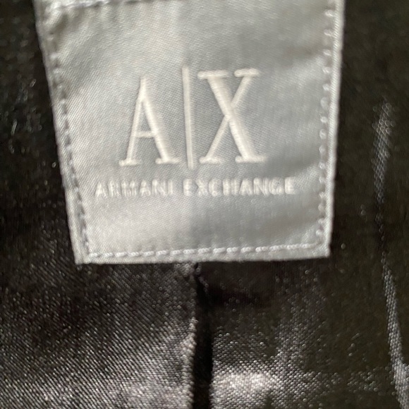 Armani Exchange Black asymmetrical zip jacket chest 37 waist 36 . - Picture 8 of 8